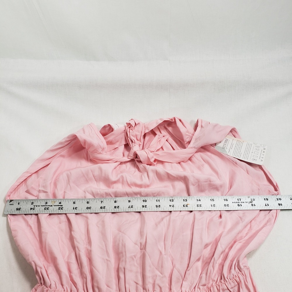 BTFBM Womens Halter Neck Ruffle Mini Dress Size M Pink - Picture 6 of 10